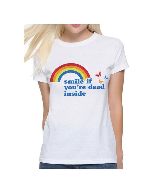 Dream Shirts Футболка Улыбнись если ты мертв внутри Smile if you are dead inside S
