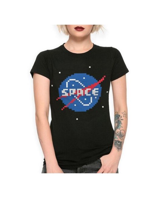 Dream Shirts Футболка DreamShirts NASA наса Винтаж Черная XL