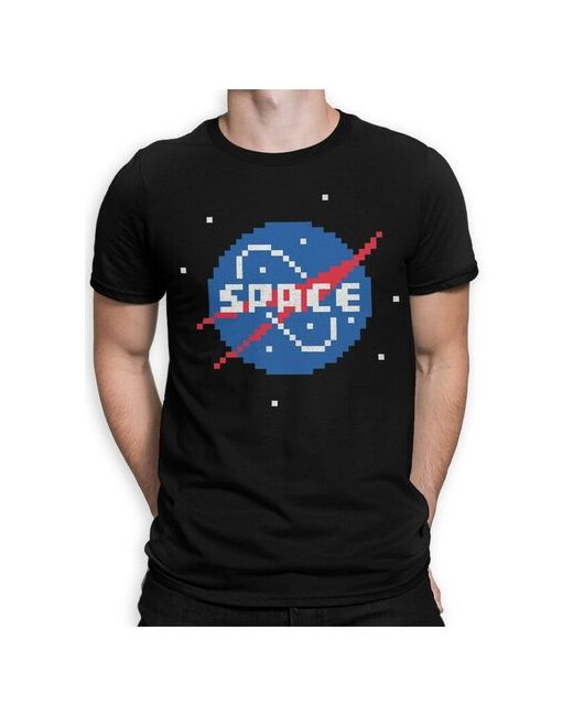 Dream Shirts Футболка DreamShirts NASA наса Винтаж Черная M