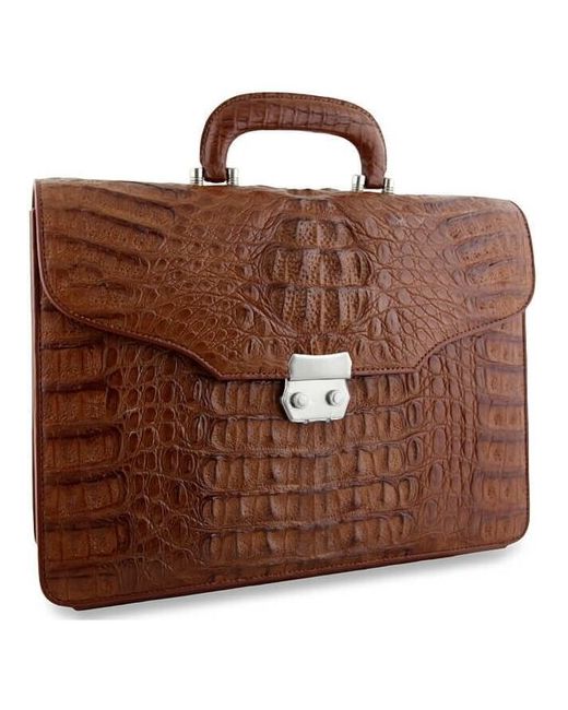 Exotic Leather портфель из настоящей кожи крокодила кайман