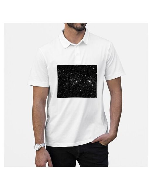 CoolPodarok Рубашка поло Черная вселенная