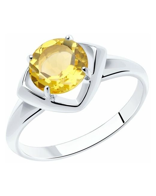 Diamant Кольцо из серебра с цитрином 94-310-00783-3 размер 17