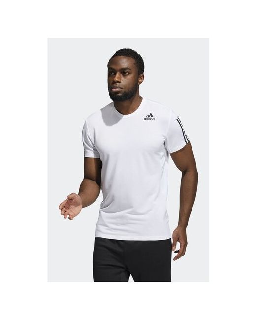 Adidas Футболка размер xl white/black
