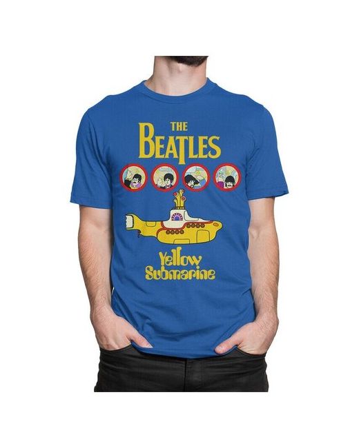 Dream Shirts Футболка DreamShirts The Beatles Yellow Submarine Синяя M