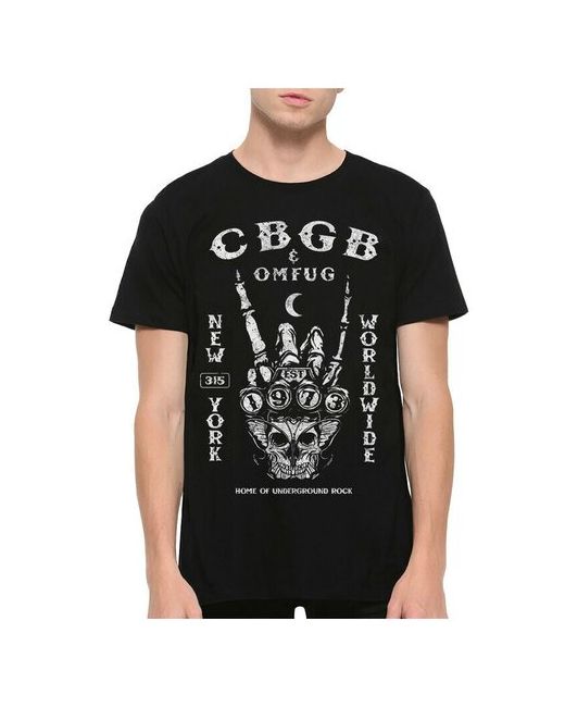 Dream Shirts Футболка DreamShirts CBGB Рок Клуб Черная M