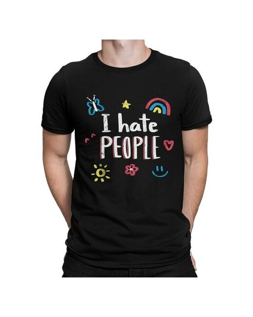 Dream Shirts Футболка DreamShirts I Hate People Черная M