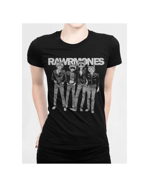Dream Shirts Футболка DreamShirts Коты Ramones Черная XL