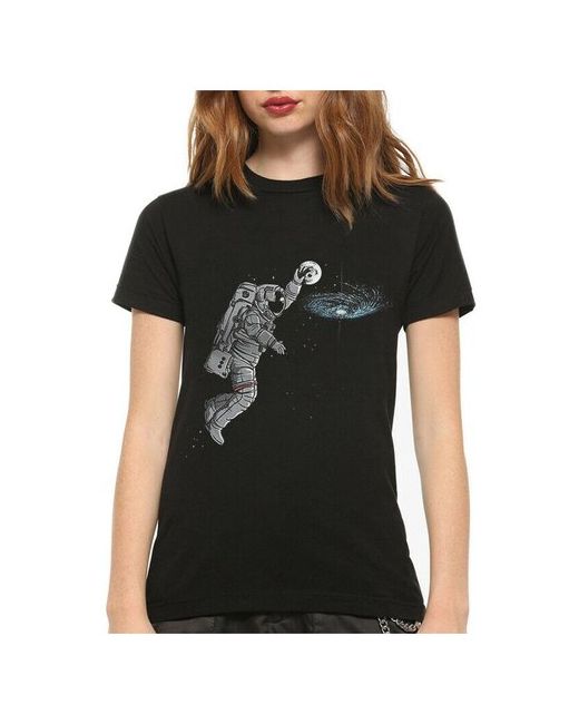 Dream Shirts Футболка DreamShirts Космический Баскетбол Черная XL