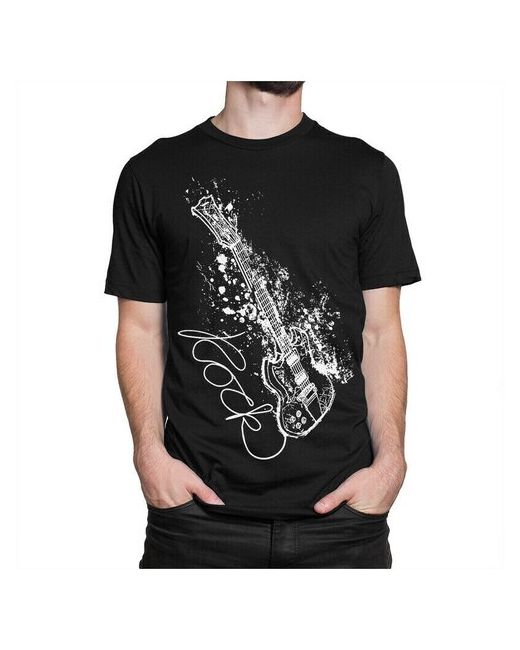 Dream Shirts Футболка DreamShirts Рок Гитара черная XL
