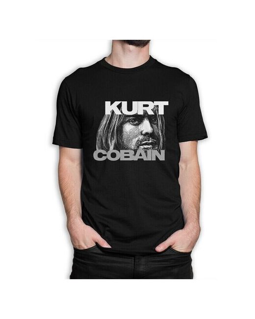 Dream Shirts Футболка DreamShirts Курт Кобейн черная XL