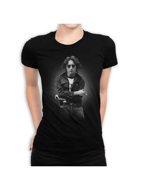 Dream Shirts Футболка Джон Леннон черная L