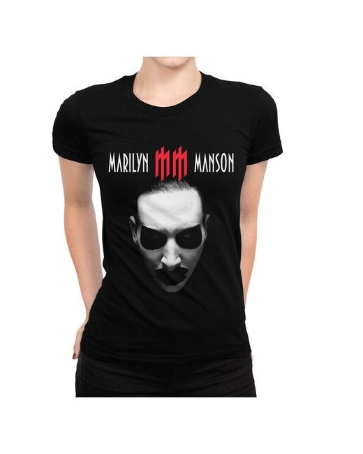 Dream Shirts Футболка DreamShirts Мэрилин Мэнсон Marilyn Manson черная 2XL