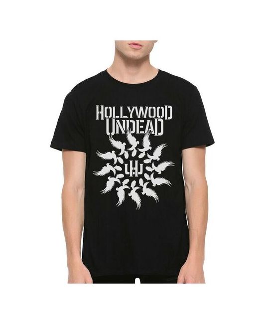Design Heroes Футболка Hollywood Undead Лого Черная XL