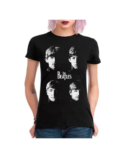 Dream Shirts Футболка The Beatles M Черная