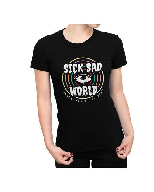 Dream Shirts Футболка Дарья Sick Sad World черная 2XL