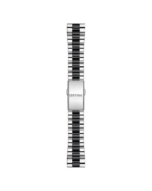 Certina Стальной браслет C605016644 c черными керамическими вставками для часов DS First C014.217 C014.235