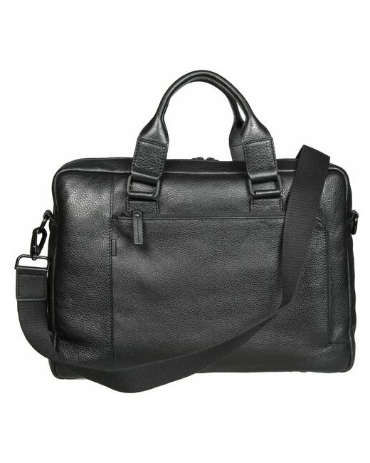 Gianni Conti Вместительная деловая сумка из черной кожи 1811342 black