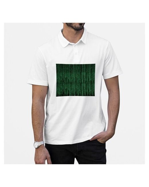 CoolPodarok Рубашка поло Фон зеленый текстура