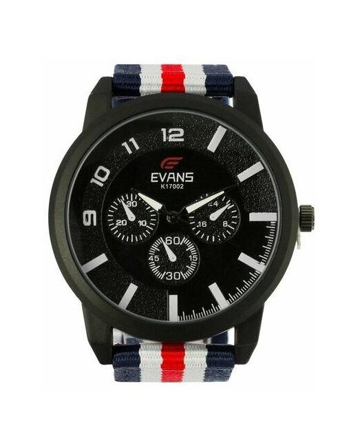 Club369 Часы наручные Evans d4.5 см текстильный ремешок микс