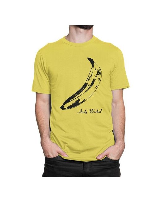 Dream Shirts Футболка Энди Уорхол Банан Искусство Желтая XL