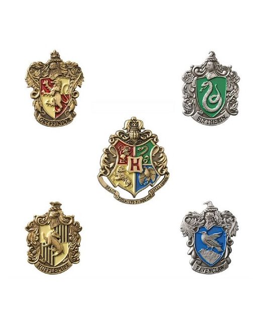 The Noble Collection Значок Гарри Поттер Гербы набор из 5 шт