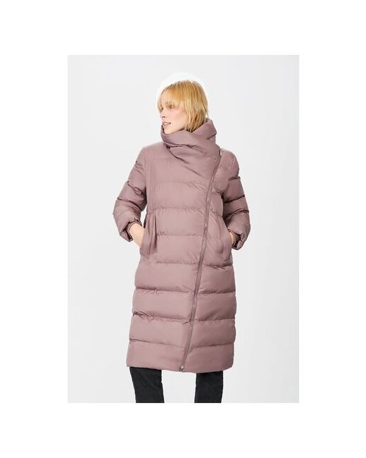 Baon Куртка Эко пух Пальто с асимметричной застёжкой эко размер S розовый