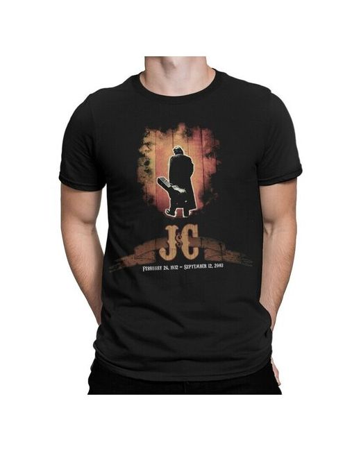 Dream Shirts Футболка DreamShirts Johnny Cash Джонни Кэш Черная S