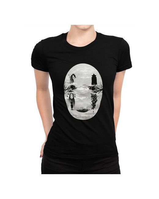 Dream Shirts Футболка DreamShirts Аниме Унесенные Призраками Черная 3XL