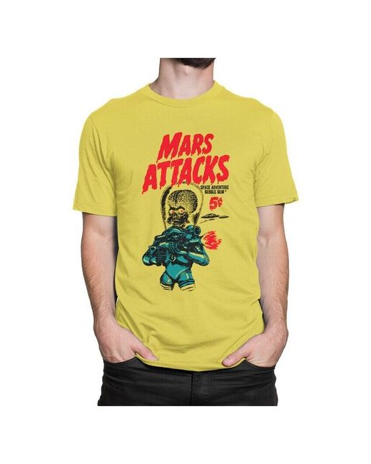 Dream Shirts Футболка Марс атакует желтая S