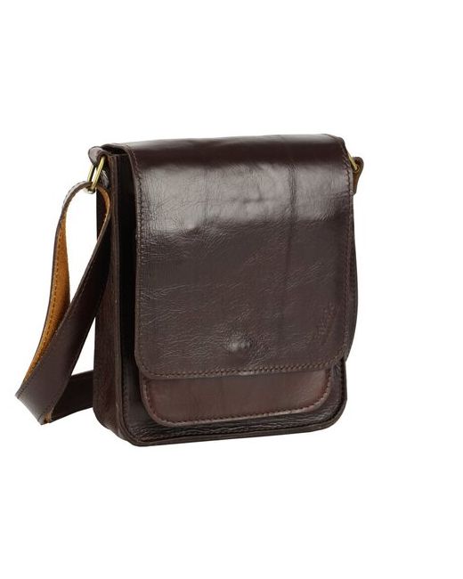 Bufalo Черная сумка планшет из телячьей кожи U-03