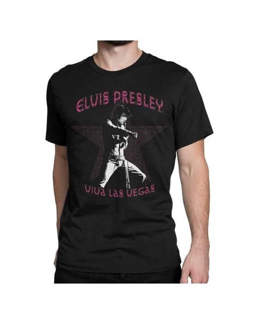 Dream Shirts Футболка Элвис Пресли Elvis Presley 3XL Черная