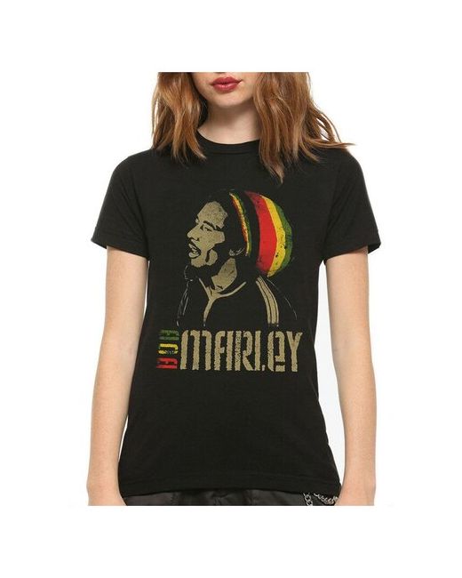 Dream Shirts Футболка Боб Марли Bob Marley Черная L