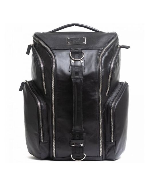 Versado кожаная дорожная сумка-рюкзак VD278 black