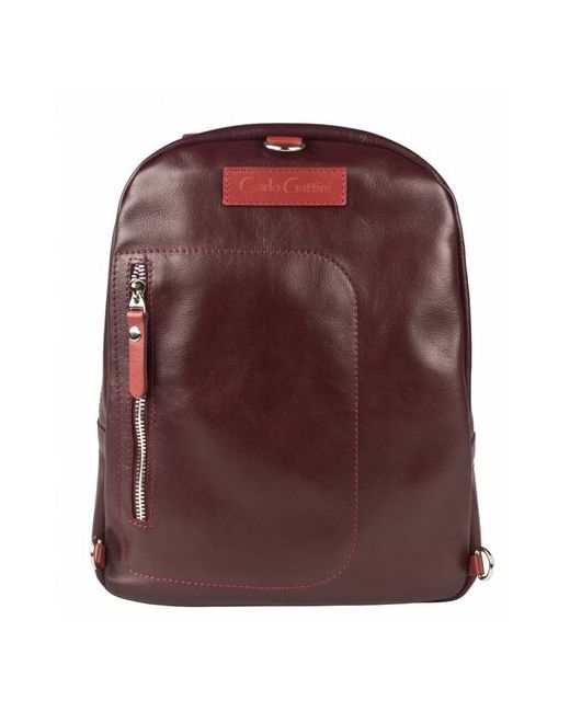 Carlo Gattini кожаный рюкзак Albera burgundy/red 3055-09