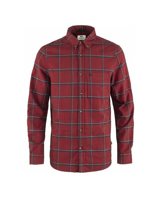 Fjallraven Рубашка Ovik Comfort Flannel Shirt M Red Oak Navy размер L