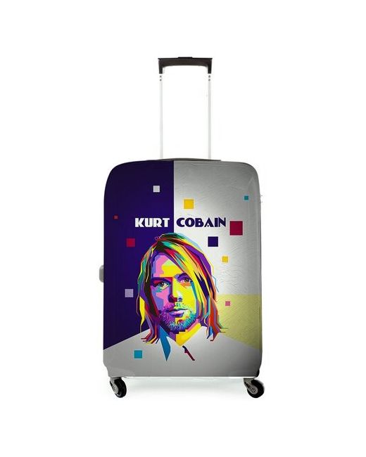 Drabs Чехол для чемодана Kurt Cobain АРТ