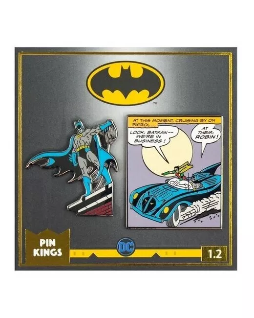 Rubber Road Ltd Значок Pin Kings DC Бэтмен 1.2 набор из 2 шт