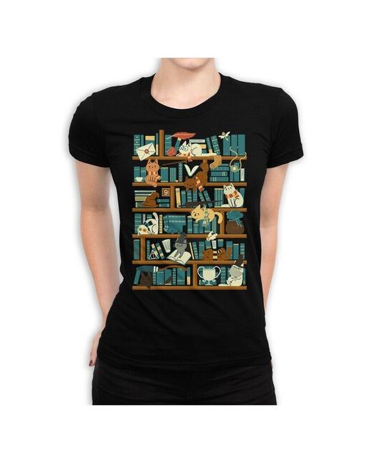 Dream Shirts Футболка DreamShirts Гарри Поттер с Котиками Черная 3XL