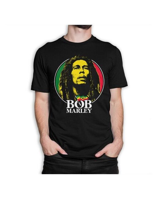 Dream Shirts Футболка Боб Марли черная S