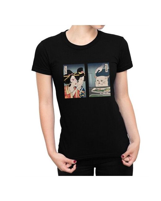 Dream Shirts Футболка DreamShirts Мемный кот черная XS
