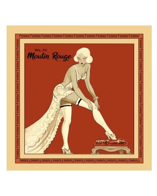 Bjanka silk Шелковый платок Moulin Rouge