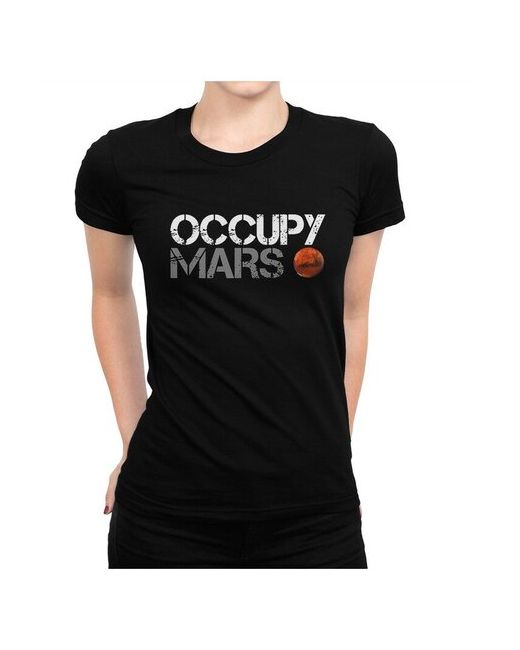 Dream Shirts Футболка Occupy Mars XS Черная