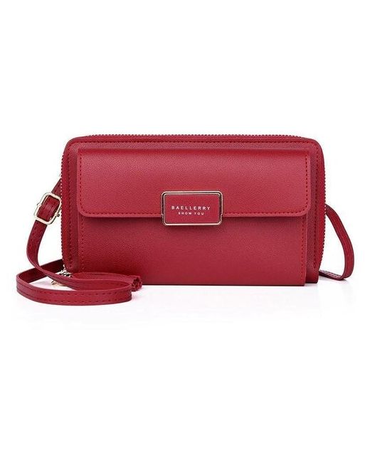 CPAMarket сумка-кошелек с ремешком через плечо бордовый