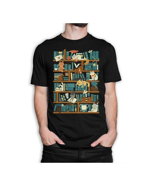 Dream Shirts Футболка DreamShirts Гарри Поттер с Котиками Черная L