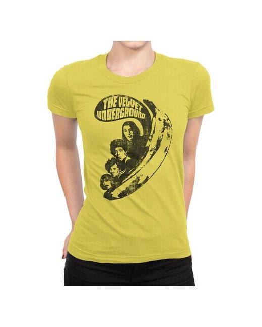 Dream Shirts Футболка The Velvet Underground S Желтая