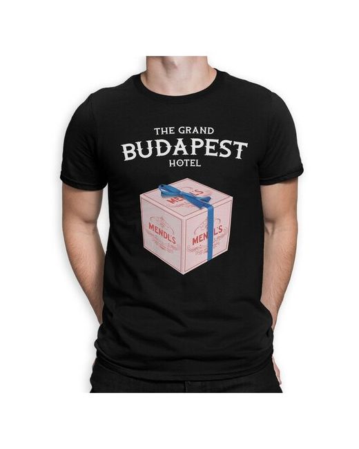 Dream Shirts Футболка Отель Гранд Будапешт Кино и Фильмы Уэс Андерсон Черная 2XL