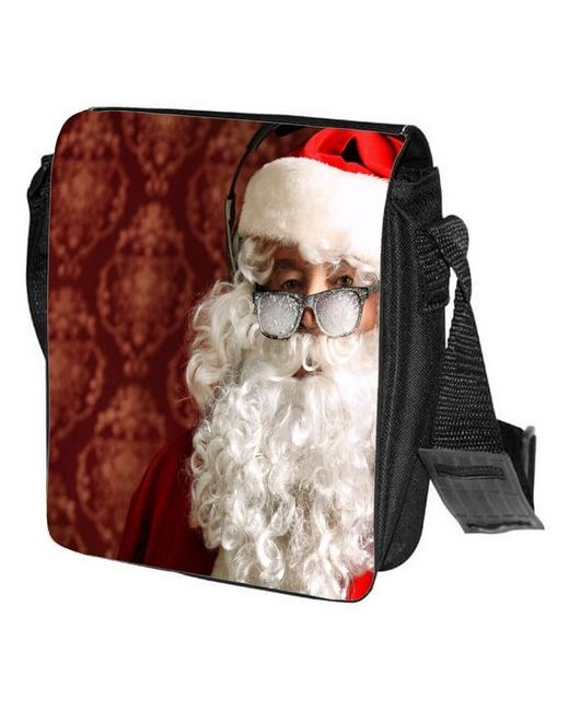 CoolPodarok Сумка на плечо Санта Клаус Новый Год Замерзшие очки