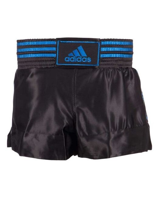 Adidas Шорты для тайского бокса Thai Boxing Short Satin черно-синие размер