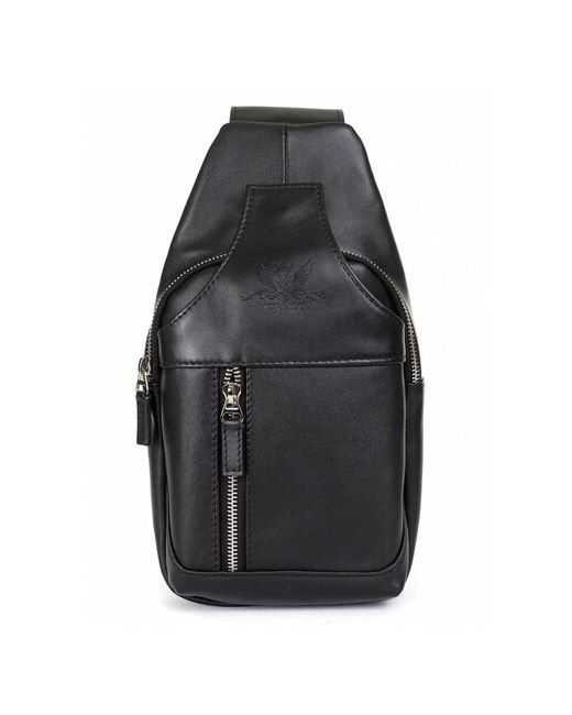 Versado кожаная сумка-рюкзак на одной лямке VD217 black