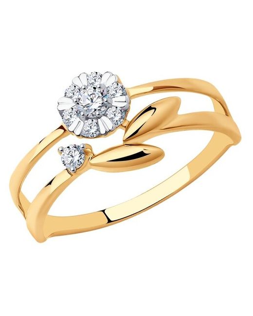 Diamant Кольцо из золота с фианитами 51-110-01274-1 размер 16